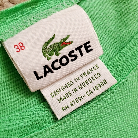 🐊 LACOSTE Green Long Sleeve Top - Picture 3 of 6